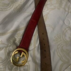 Gucci Red men’s belt size 44